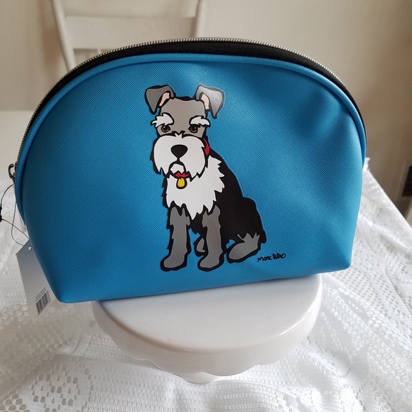 Marco Tetro Handbags - NWT Marc Tetro Cosmetics Toiletry Bag      Schnauzer Blue